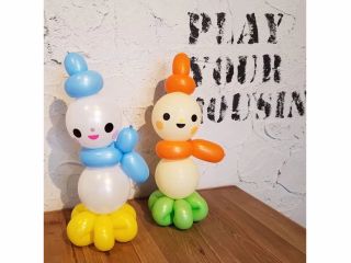 初心者向けバルーンアート体験教室♪可愛い雪だるま作り!