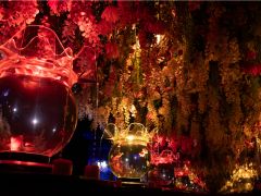 花と金魚の共演「花舞 HANAMAI」も秋色に染まる