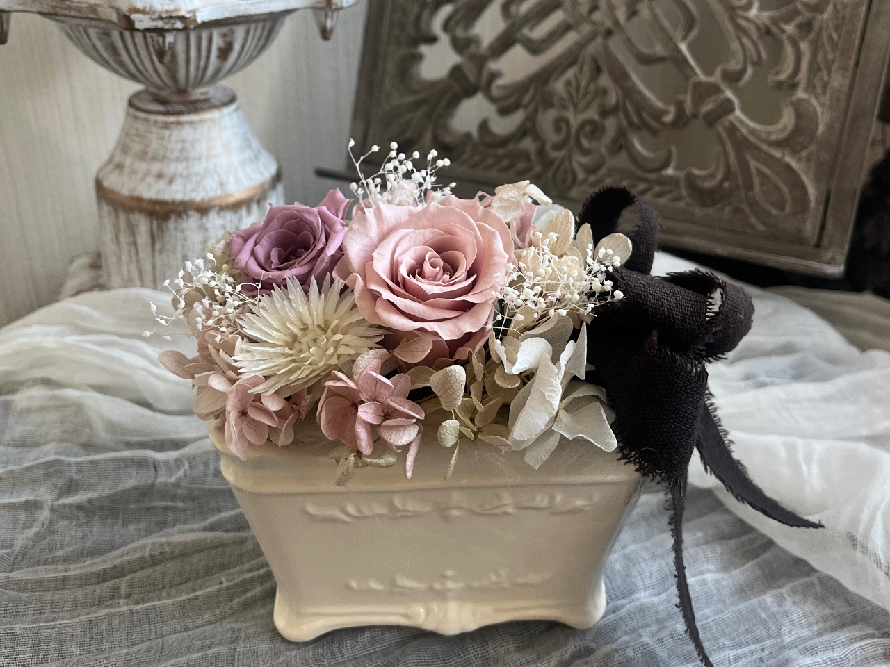 *山形県・花楯*プリザーブドフラワーアレンジ体験♪ 女性・子供・ファミリー・カッ...