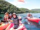 美しい山の緑と海の青さに日頃の疲れも吹き飛びます