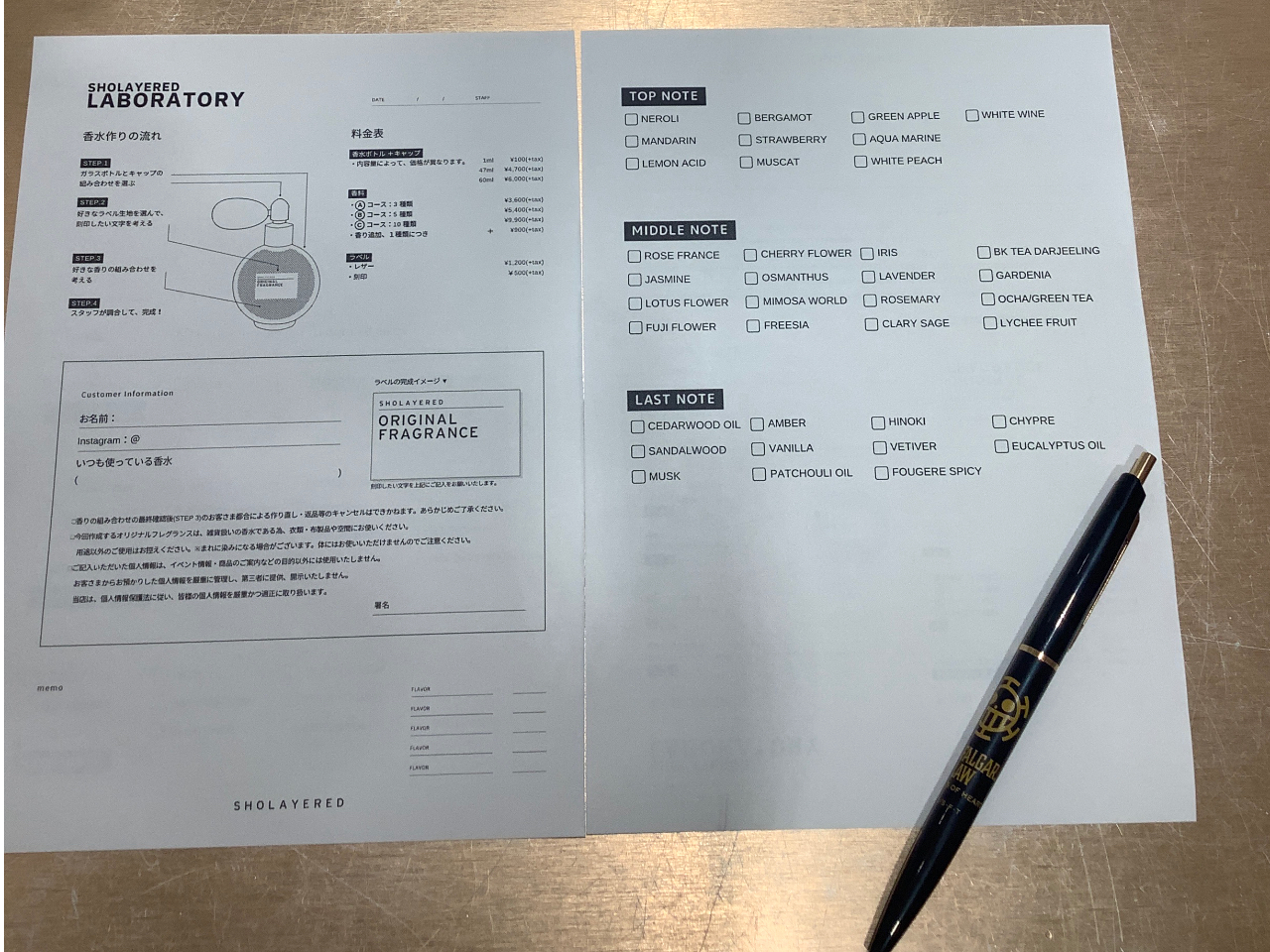 ♡SMILE♡さま香水3点まとめ専用ページ 天王寺×香水作り】＜天王寺MIO店＞世界にひとつだけのオリジナル