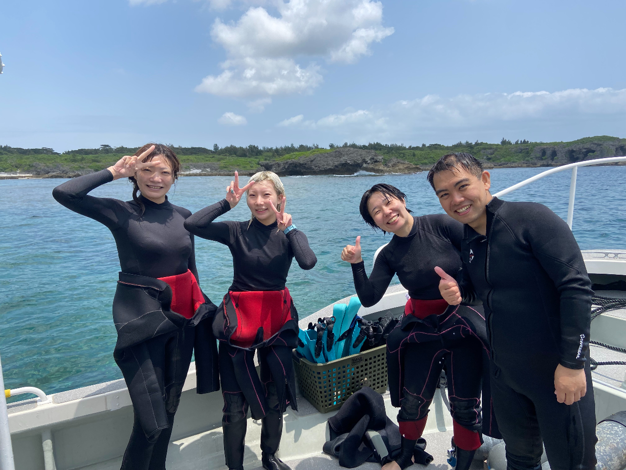 ダイビング後の笑顔^^