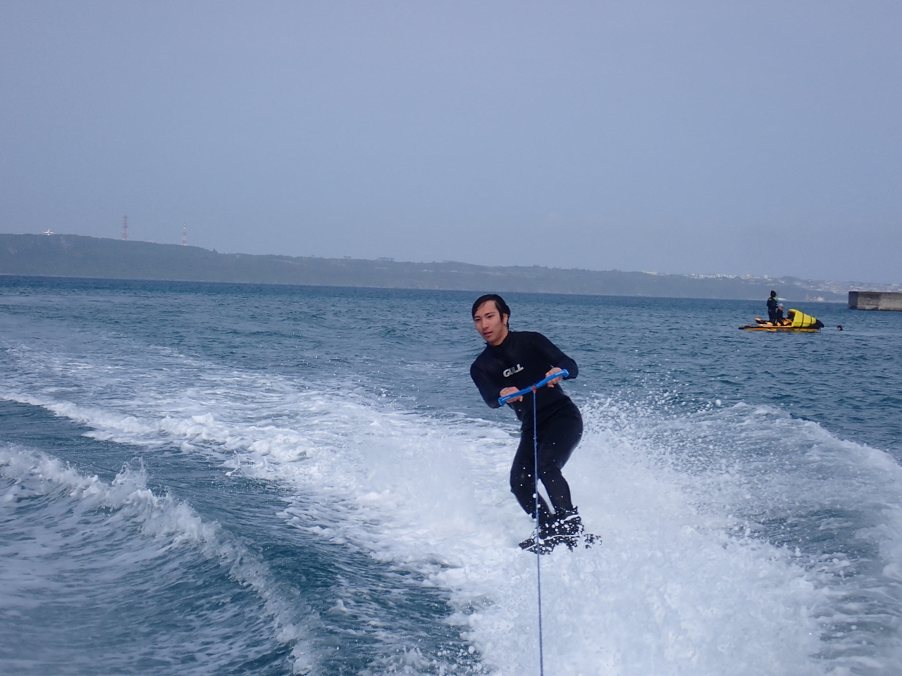 海のスノボ!ウェイクボード!