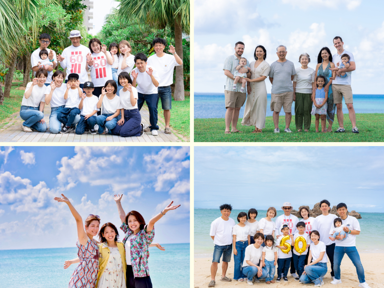 大人数の撮影もお任せくださいー!海でも緑でも楽しく撮影させていただきます♪