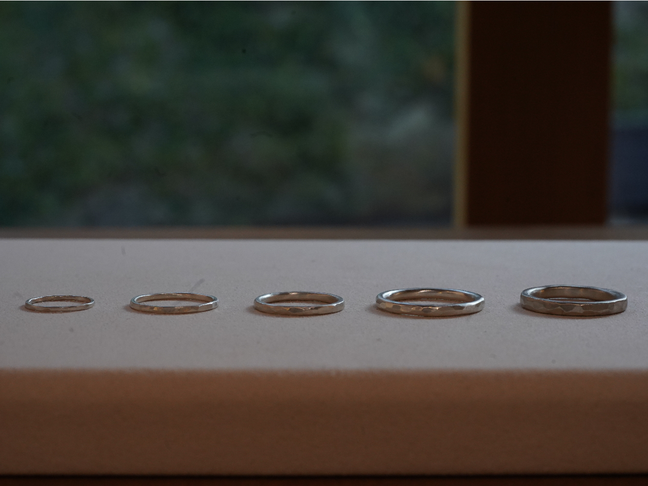 指輪の太さも選べます