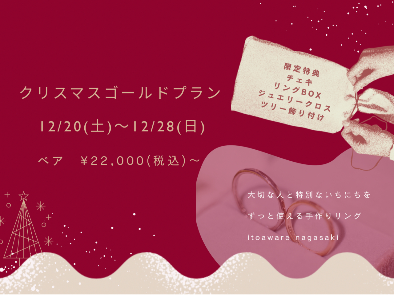 クリスマスゴールドプラン【ペア22,000?】