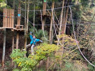 小学1年生から楽しめるキャノピーコース♪