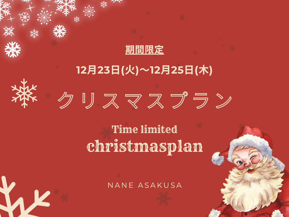 クリスマス期間限定プラン