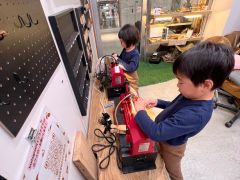 小学校入学記念に「木軸ペン」作り