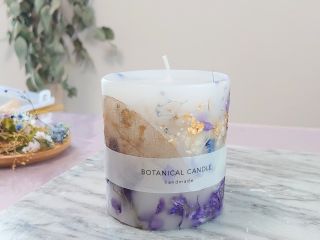 お好きなドライフラワーで*ボタニカルアロマキャンドルが作れます!