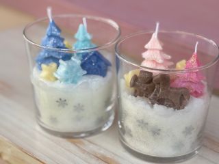 Winter Wonderland 雪景色のやさしいキャンドルです。