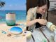 1番人気のコースター&タンブラー!沖縄のエメラルドグリーンの海を表現☆彡いつもお気に入りのカップでドリンクが飲めるのは最高!コースターもアクセントになりま♪