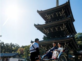 水間寺はもちろん、誠屋の人力車で見どころへご案内いたします