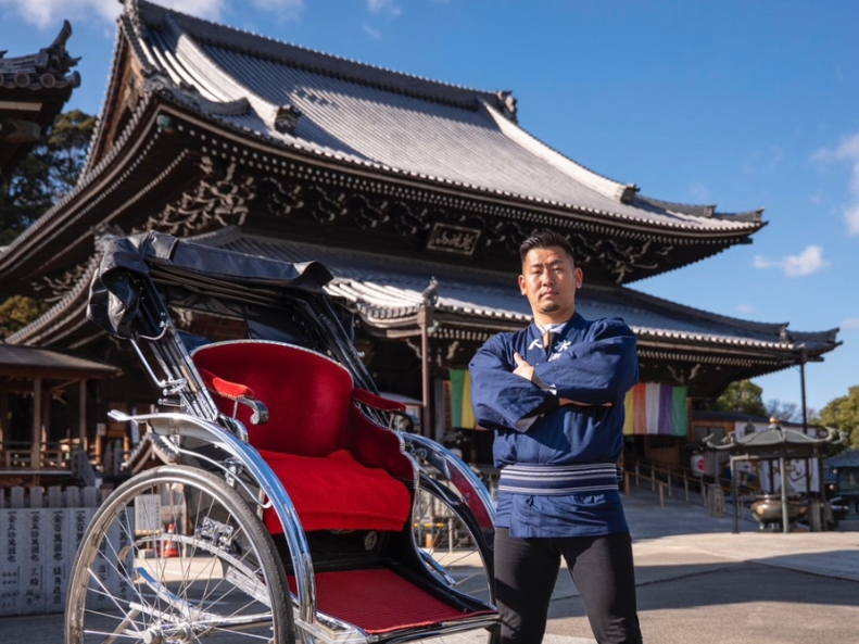 貝塚市水間寺【着物を着て人力車で歴訪・お洒落なランチと陶芸体験 