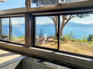 貸切風呂からの眺め。目の前に広がるオーシャンビューは絶景ロケーション