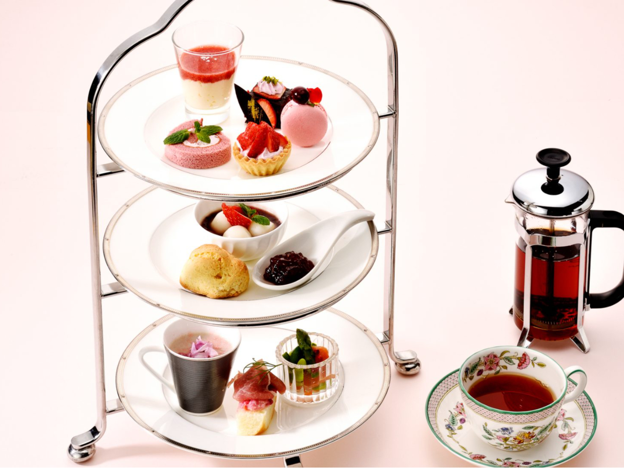 4月~【テラスレストラン ピアレ】アフタヌーンティーセットプラン~月替わりのスイ...