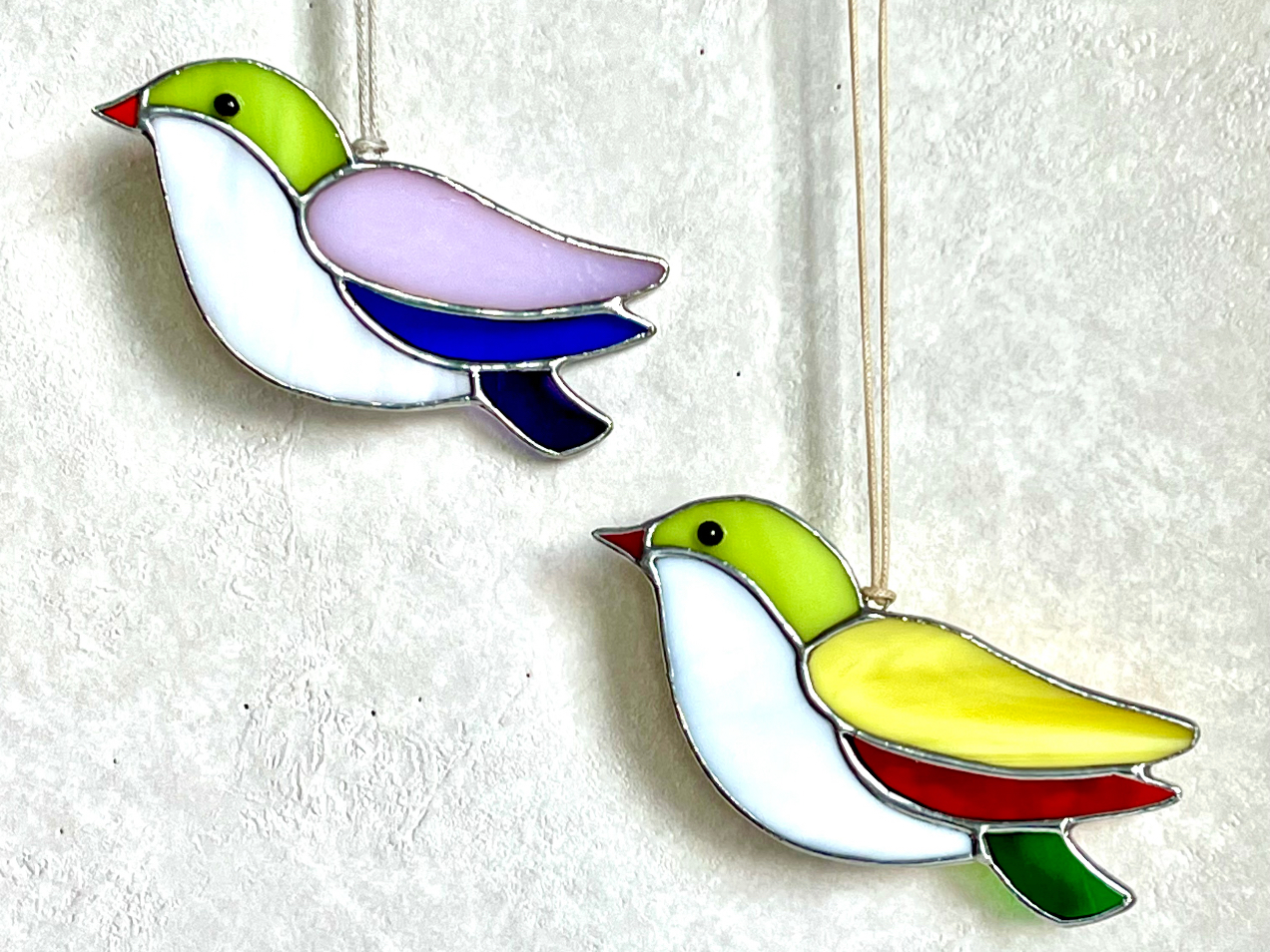 【北海道・帯広市】初めての方でも安心♪気軽に作れるステンドグラス★ ①小鳥 ②星...