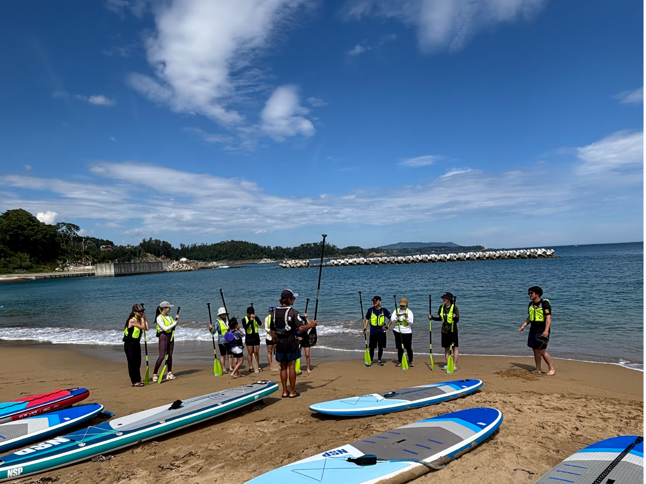 安全講習、パドルの基本動作の講習(30分)