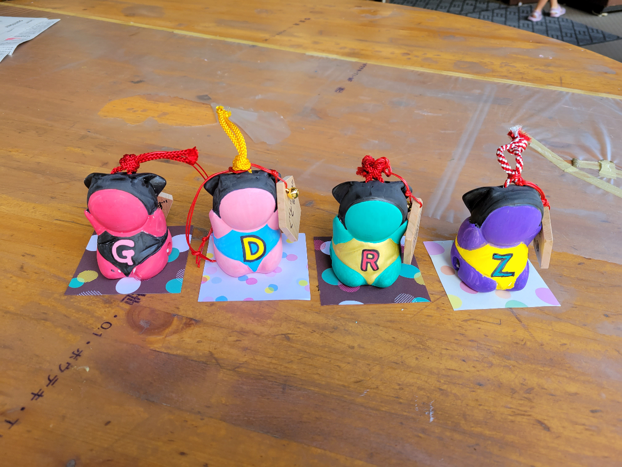 お友達と一緒に絵付けするのも楽しい♪