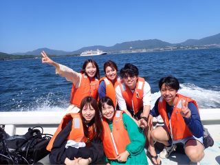 宮島沖にある無人島で水中散策!日帰り体験ダイビングのツアーです!