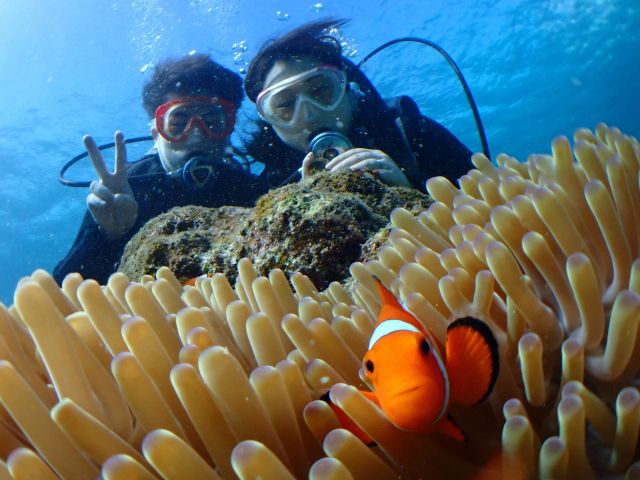 カクレクマノミと記念写真★