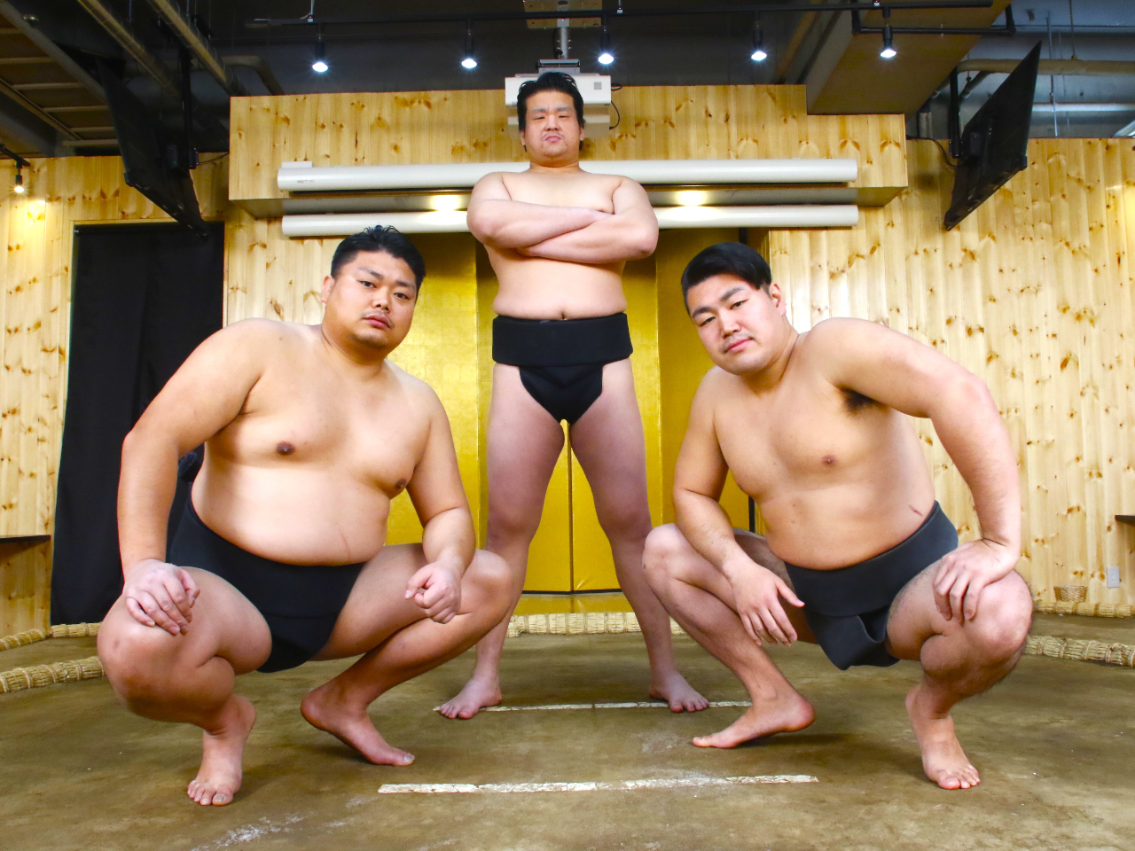 元力士達による相撲ショー