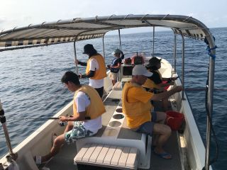 魚を待っている時でも、ふと見れば石垣島の絶景が目の前に♪( ´▽`) 当たりが来なくても慌てなーーい!まずは深呼吸。