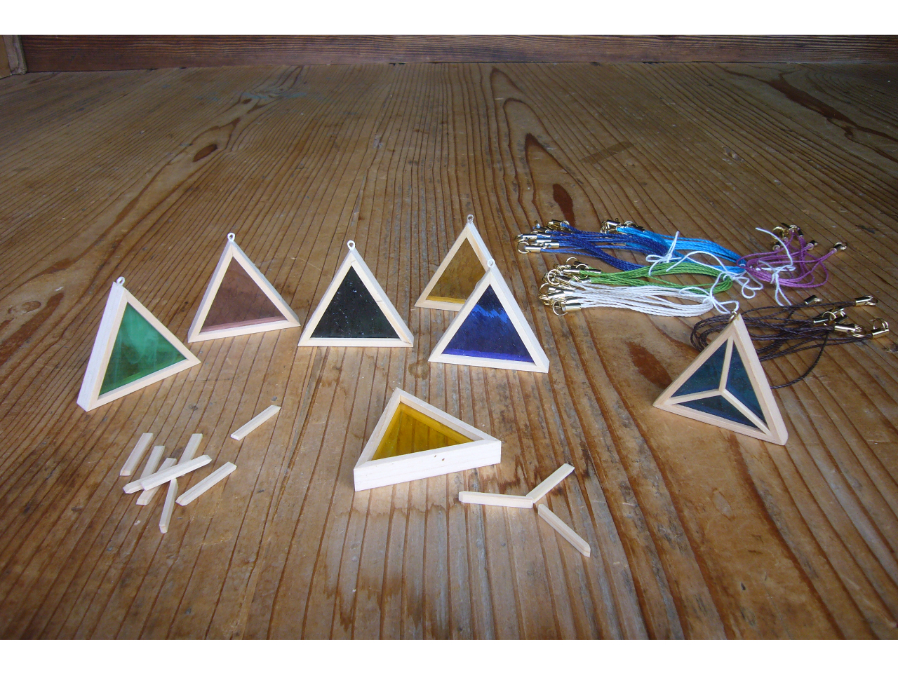 2週間前までの早期ご予約限定【福井県 大飯郡】組子細工の麻の葉文様の三角形チャー...