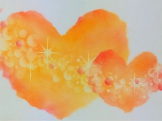 おもしろい方法でパステルを削って粉にして 指で描いています。キラキラは消しゴムで消して描いてます。どういうこと?と思ったらぜひ体験してみて下さい。