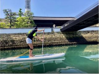 観光名所でSUP体験