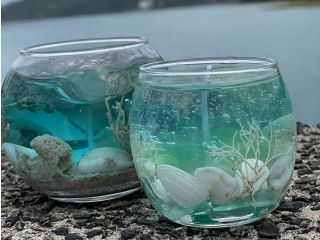 奄美大島の海の中の様なキャンドル