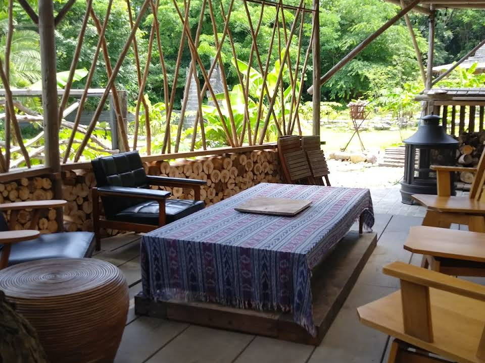 BBQエリア・サウナはすべてオーナーの手作り!エリアは少しずつ拡大中です♪