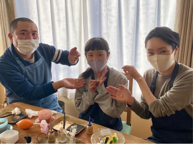 家族みんなで金継ぎ体験!
