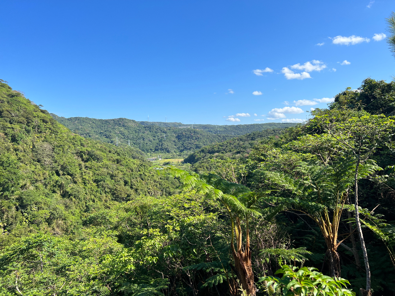 山々に囲まれて非日常体験