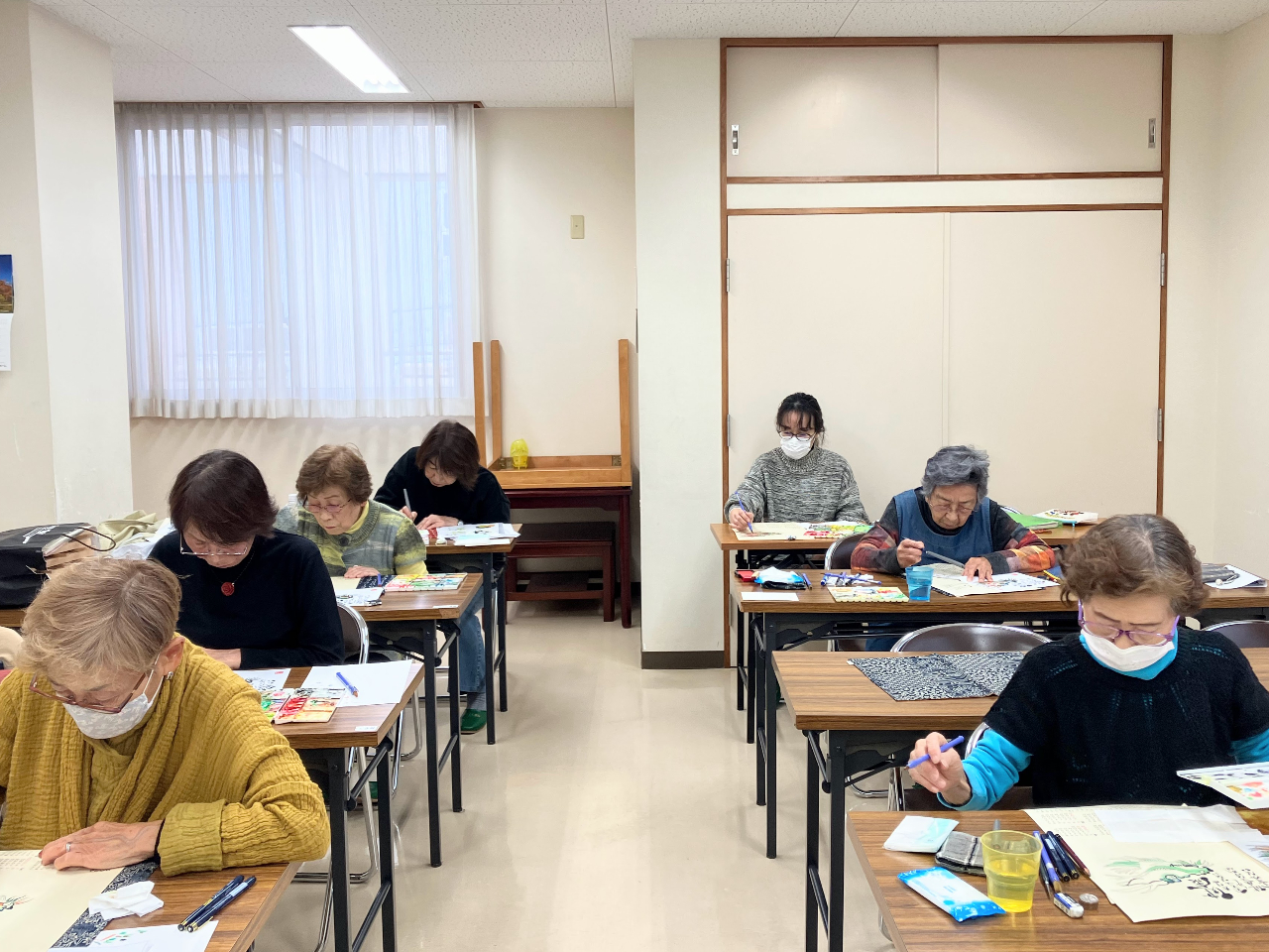 みんな真剣!楽しく書いています!名東区 極楽座幸座!