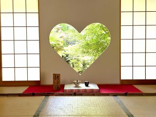 正寿院のハートの小窓