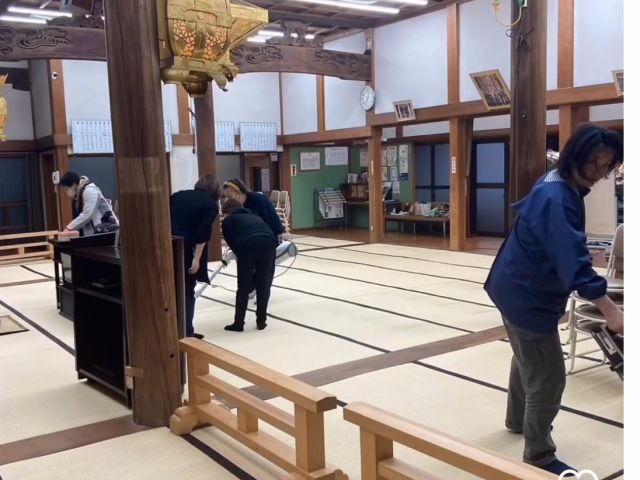 お掃除の様子