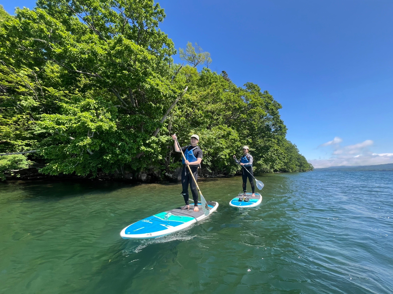 日本最大のカルデラ湖!屈斜路湖でさくっとSUPツアー ( 約90分 )