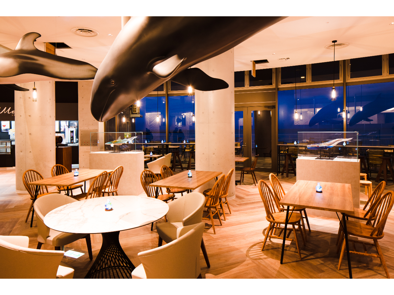 �����b�N�X�J�t�F�}�[���C�h�@�L�J���[��V���[�N�i�Q�b�g�Ȃǂ̃T�������g�������j���[��A�Ă̊C�̂悤�ȐF���u�₩�ȃI�[�V�����\�[�_�Ȃǂ̃h�����N���[����