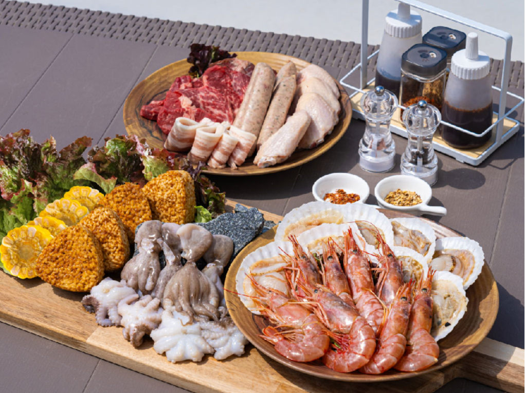 シーフードプラン♪【福津市×BBQ】海辺のひとときを彩る特別なBBQテラスが福間...
