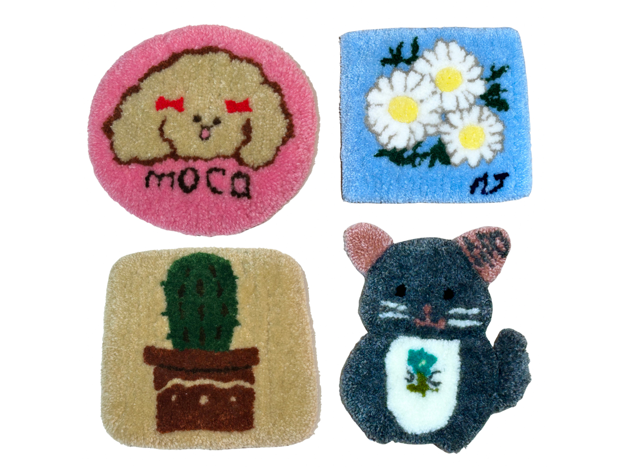 お客さまの作品:丸や四角以外にもシルエットでの制作もできます!