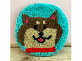 【オリジナルラグ制作コース】直径約20pサイズ/お好みのデザインで自由にラグ制作!作品はSHOPにて最終仕上げ後に後日配送となります!