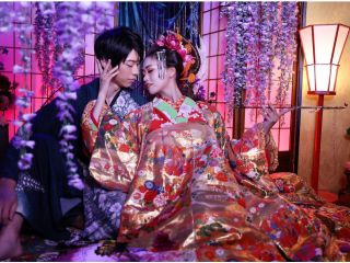 カップルで妖艶なお写真を綺麗にお撮りします。