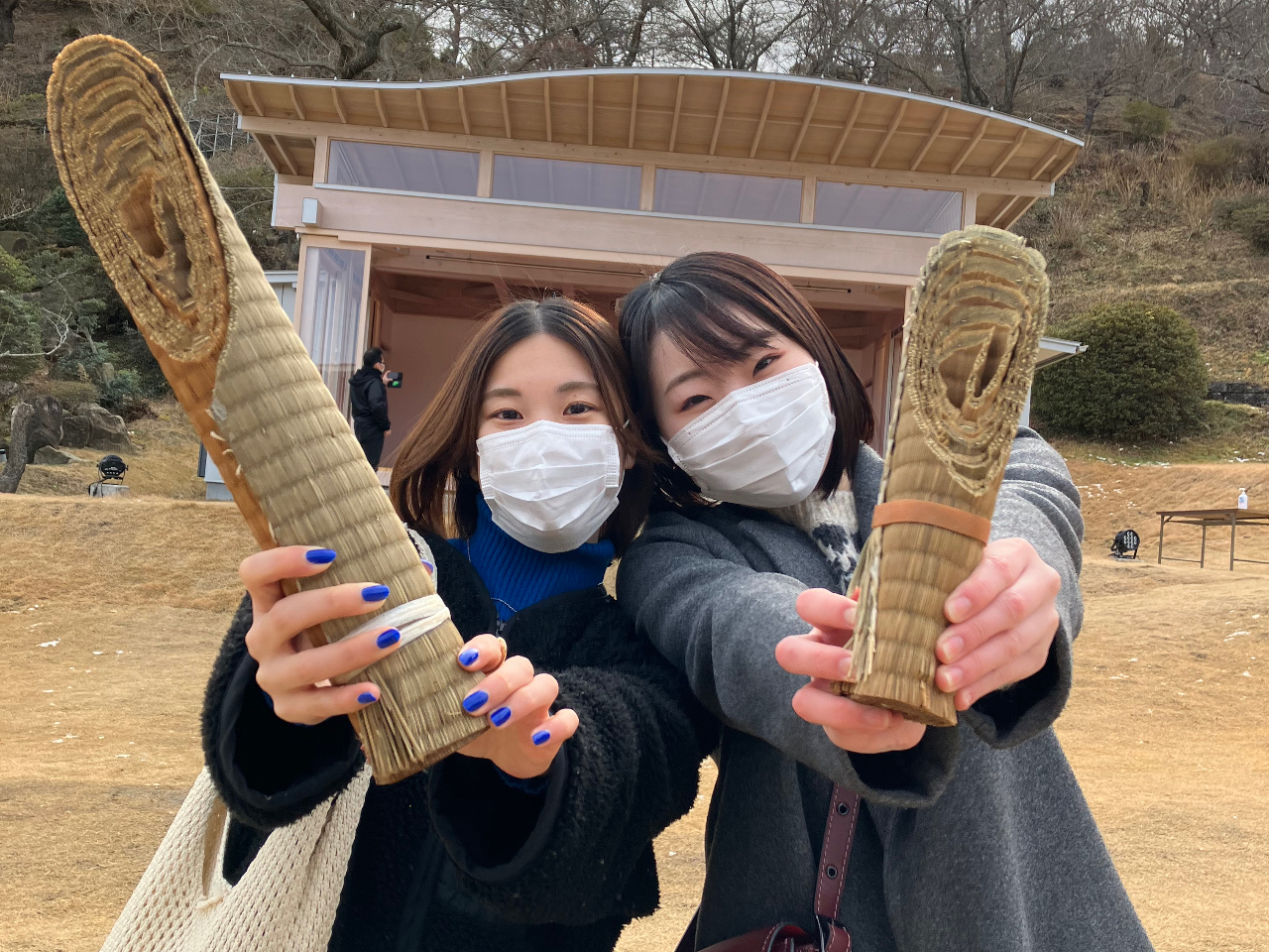 斬った巻藁は魔除けに