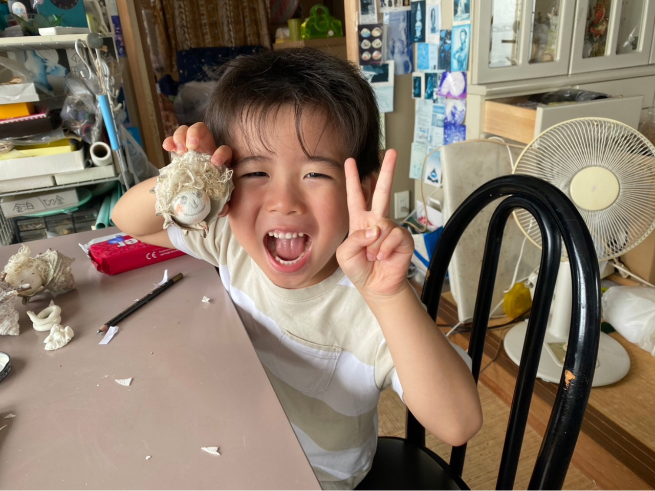 超簡単! どなたでも(7歳?) 親子連れ6歳まで無料!短時間で出来そのままお持ち帰り出来ます。