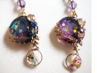 UVレジン 小さな宇宙のネックレス