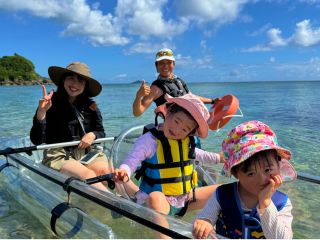 【お子様も安心】クリアカヤックは安定性が高いので安心して楽しめます♪