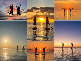 【1組様貸切/サンセットSUPツアー】夕暮れSUPで特別な体験を!島内おすすめのサンセットスポットでゆったり時間!