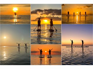 【1組様貸切/サンセットSUPツアー】夕暮れSUPで特別な体験を!島内おすすめのサンセットスポットでゆったり時間!