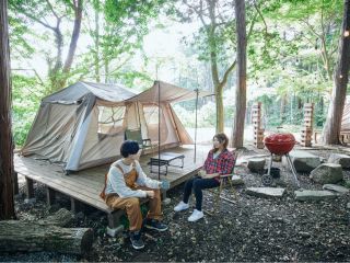 テントサイト・焚火・BBQがセットのエリアの販売となります。